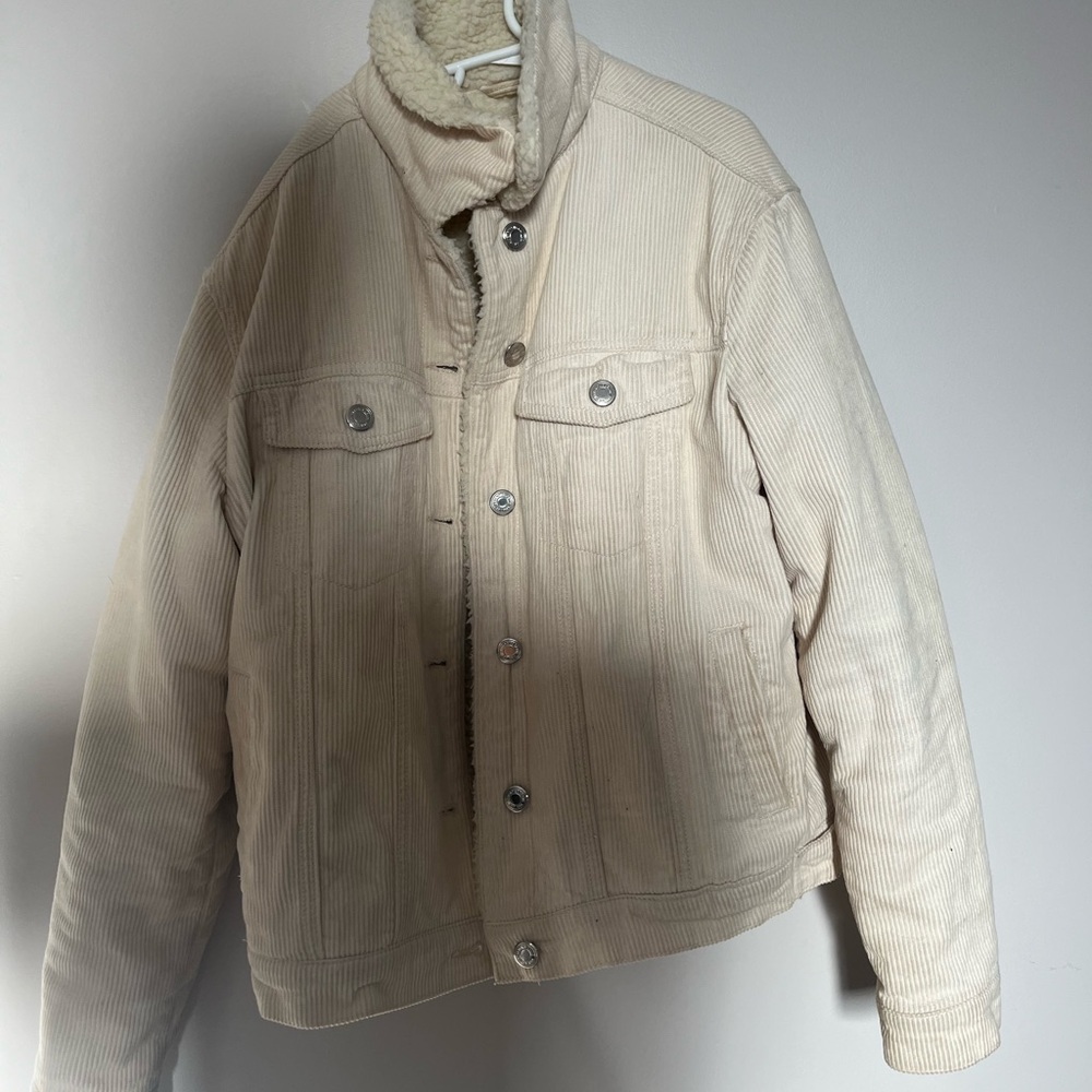 off white cream corduroy jacket
